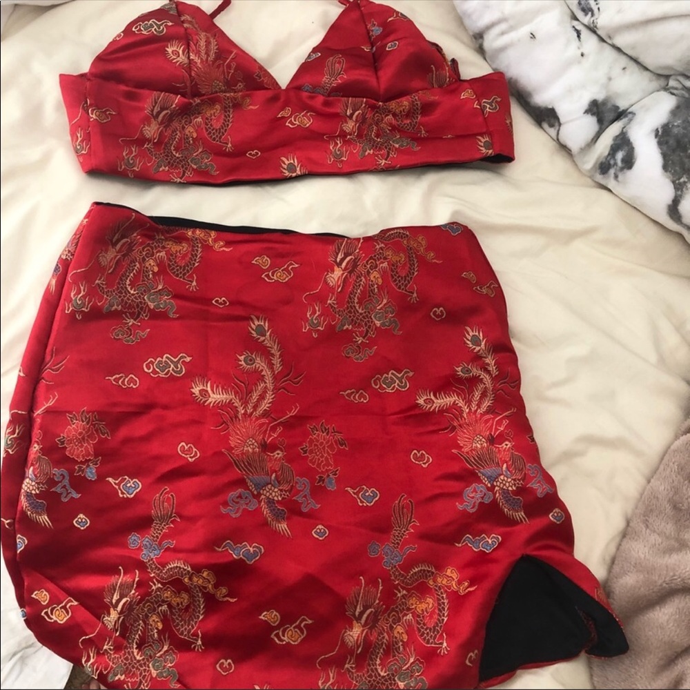 O-mighty bra and skirt set